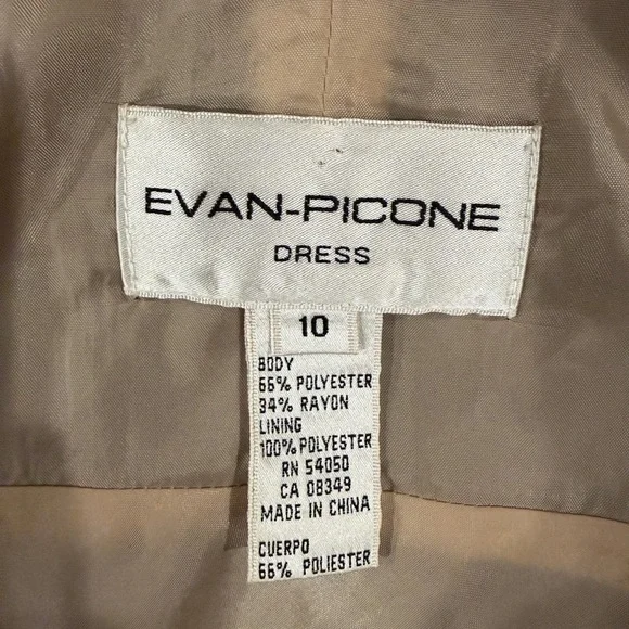 Evan Picone Black Floral Lace Chemise Dress - Picture 5 of 8